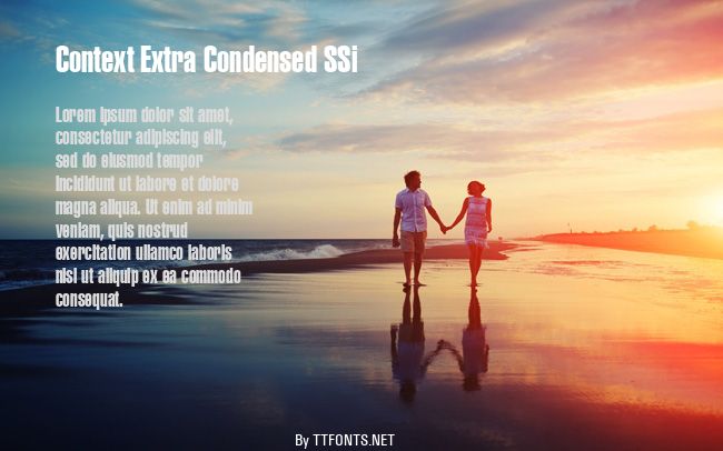 Context Extra Condensed SSi example